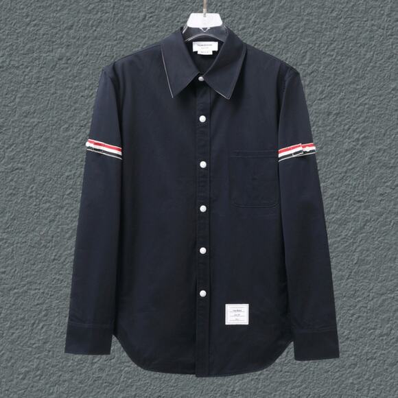 Men's Black Long Sleeve Shirt Thom Browne - Picture 1 of 6